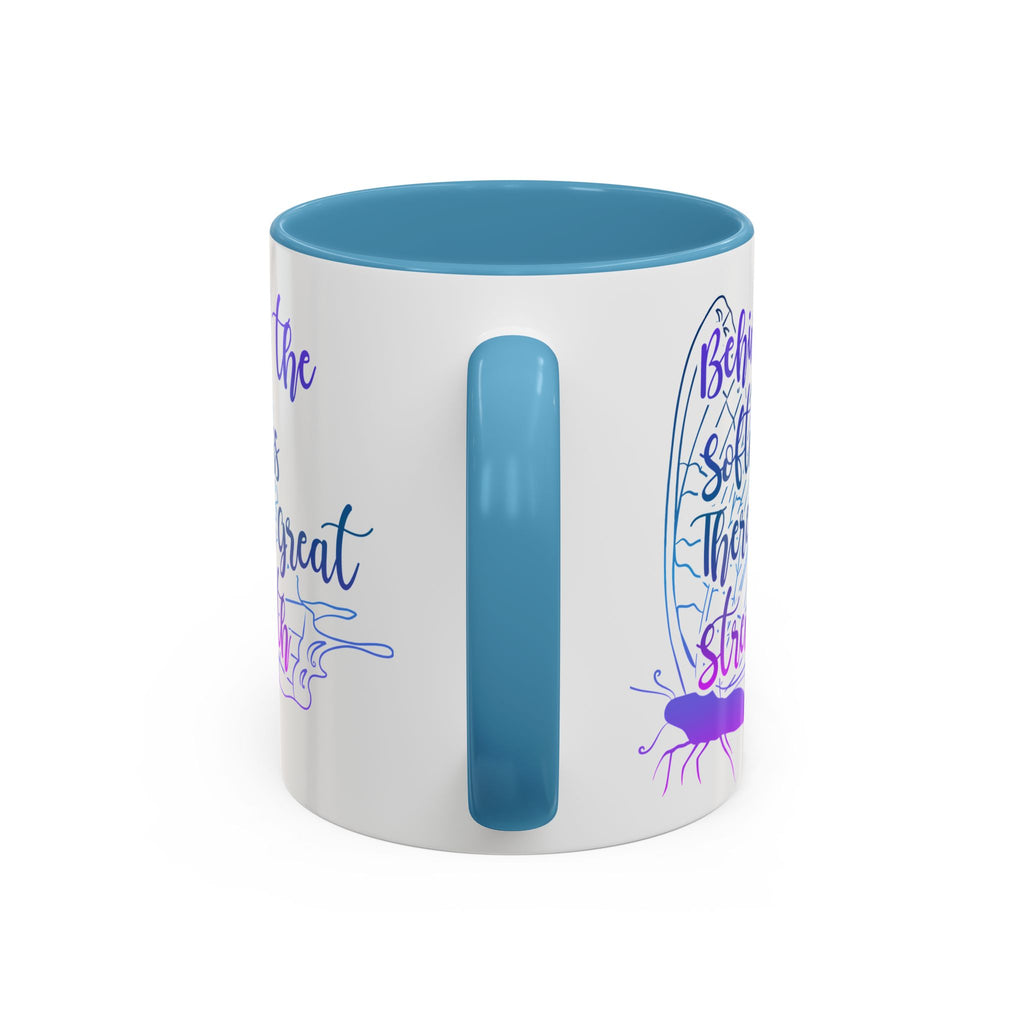 Behind the Softness There Is Great Strength Inspirational Quote Coffee Mug