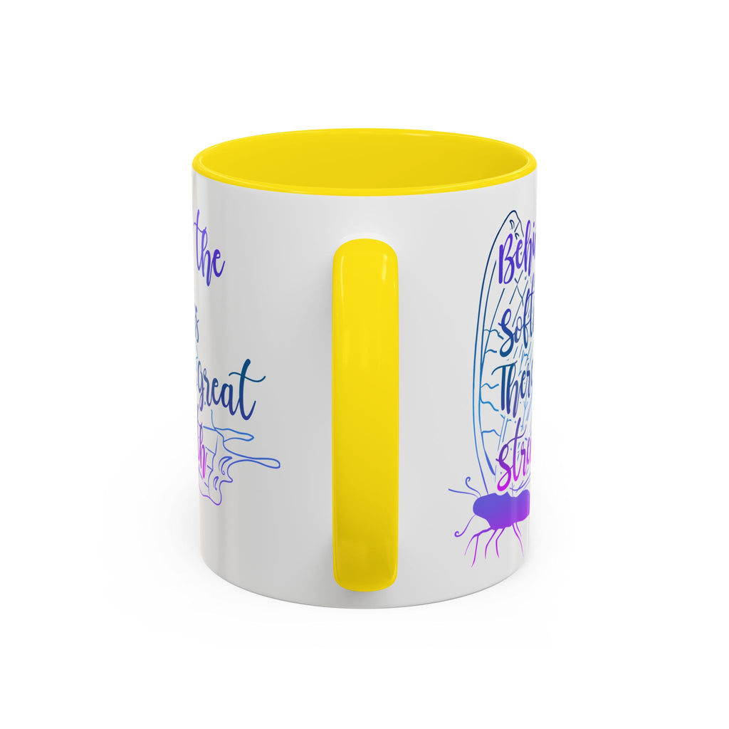 Behind the Softness There Is Great Strength Inspirational Quote Coffee Mug