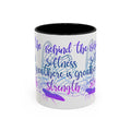 Behind the Softness There Is Great Strength Inspirational Quote Coffee Mug
