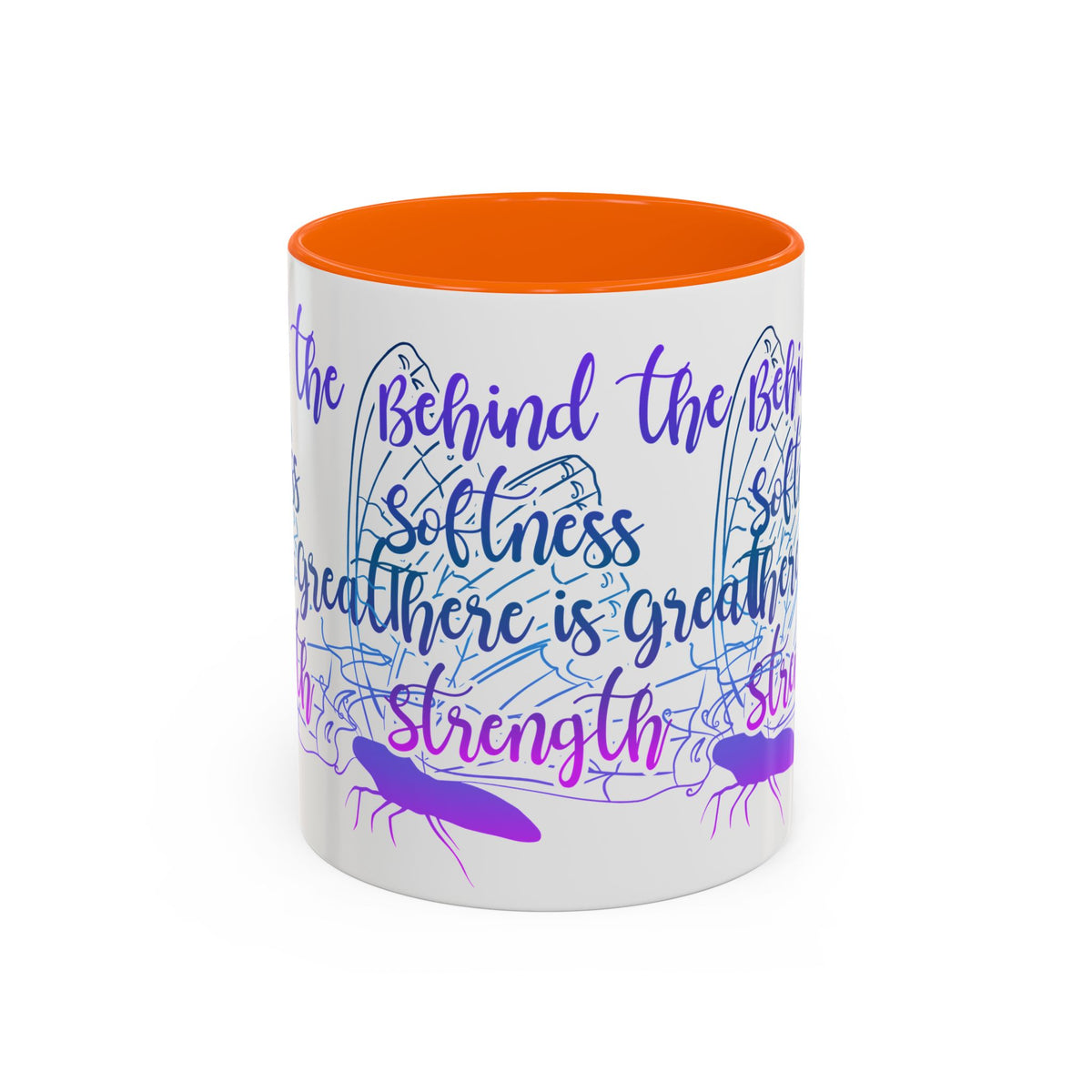 Behind the Softness There Is Great Strength Inspirational Quote Coffee Mug